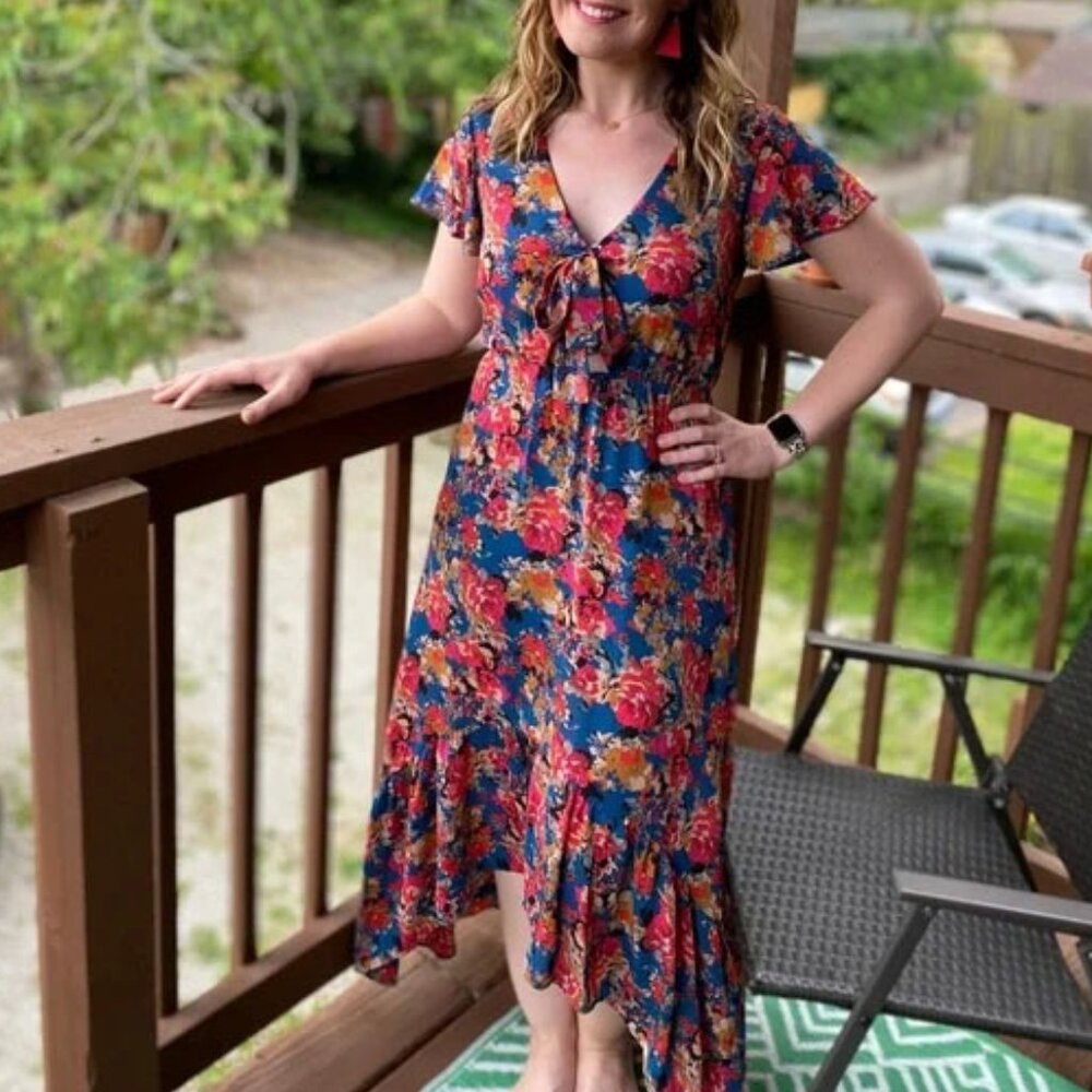 *NEW* Peach Love Midi Dress